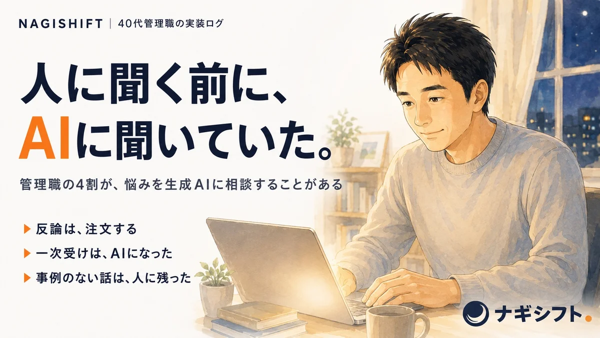 人に聞く前にAIに聞いていた話