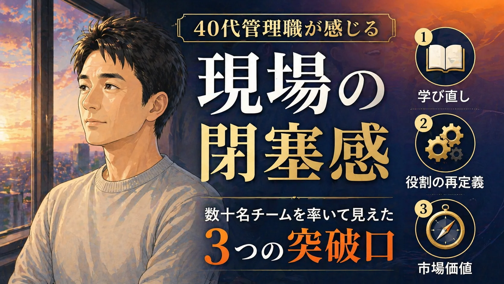 40代管理職が停滞する本当の理由と現場の閉塞感を抜け出す3つの突破口